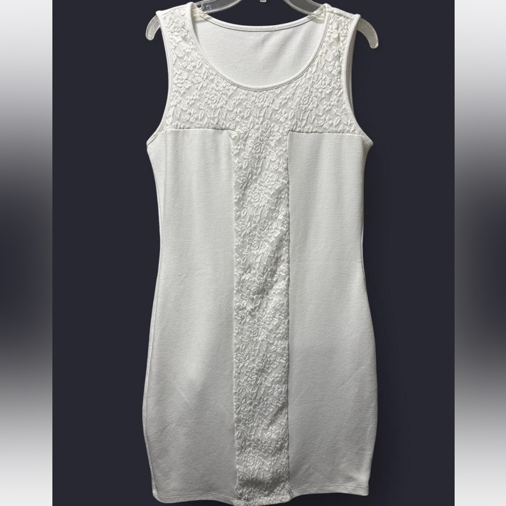 White formal mini dress